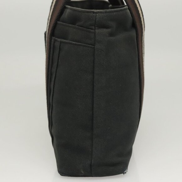 HERMES Toroca Horizontal PM Hand Bag Canvas Black Auth - Picture 5 of 16